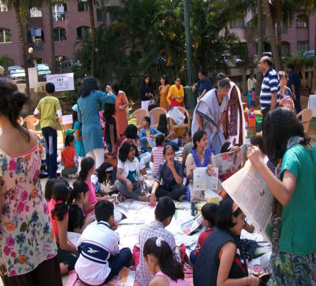 apartment complex, festival