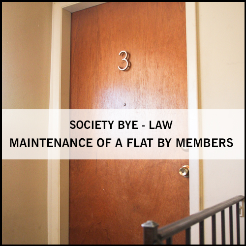 society bye-laws for internal repairs