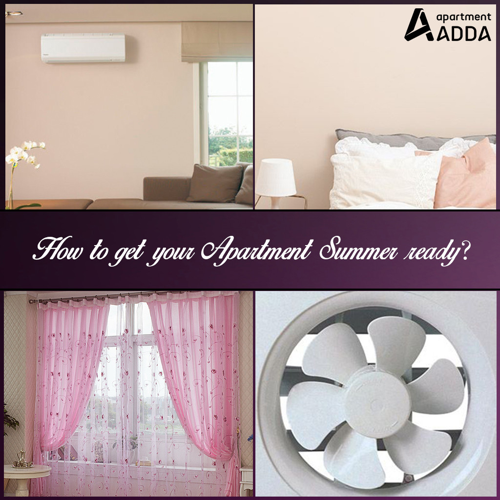 Summer, Apartment, home, walls, curtains, fans, AC
