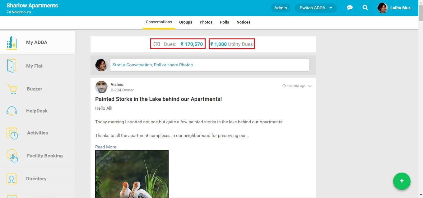 Apartment Maintenance Bills