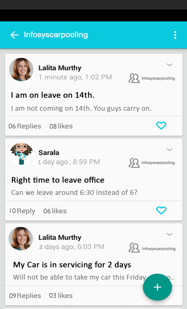 ADDA Groups carpooling