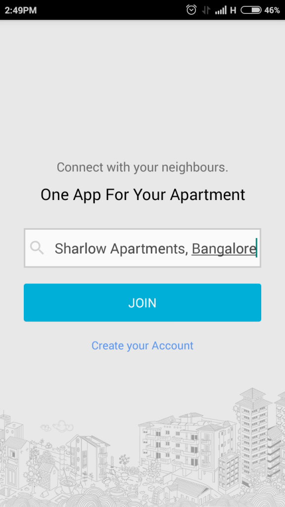 Joining neighbors group of an Apartment Complex