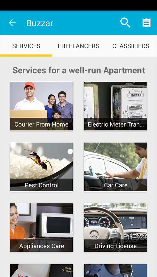 Book home services from a list of 100+ services on Buzzar