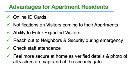 ADDA gatekeeper app advantages for apartment residents