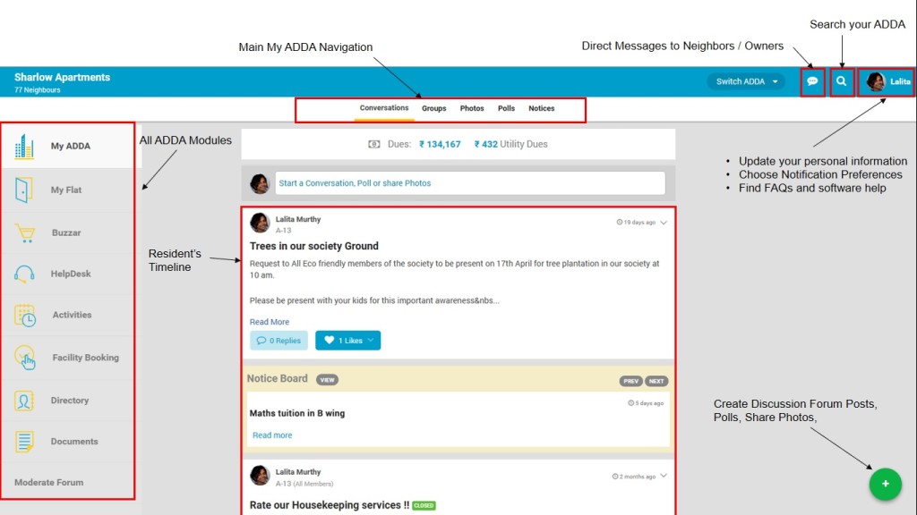 My ADDA screenshot
