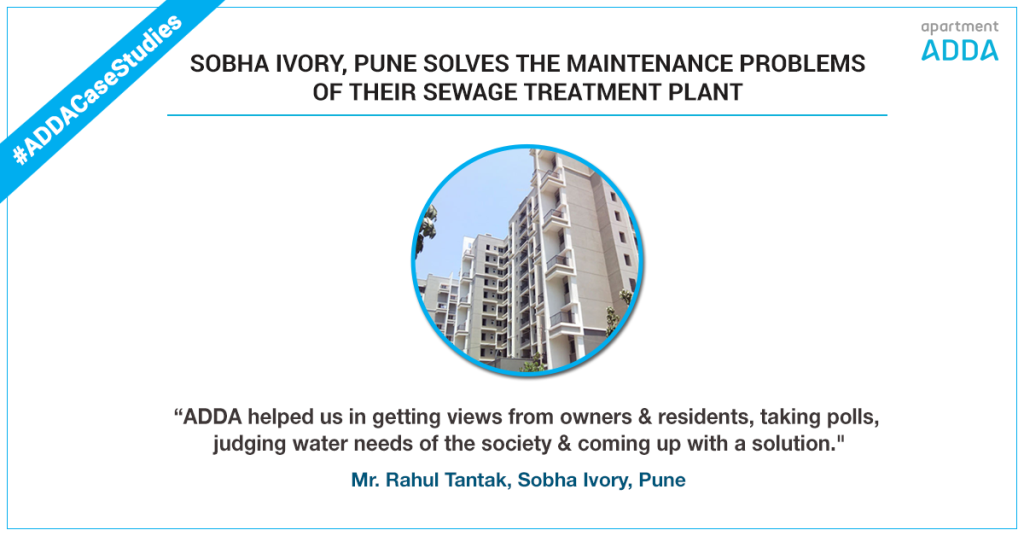 Sobha Ivory Pune using ADDA for neighborhood initiatives