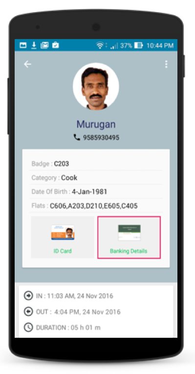 ADDA Gatekeeper App - Staff check in/out
