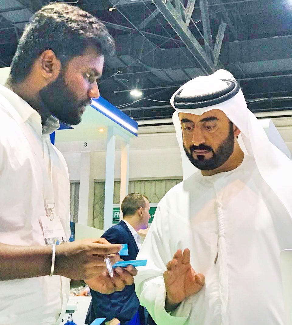 Seikh from Dubai at ADDA Stall FM EXPO 2018