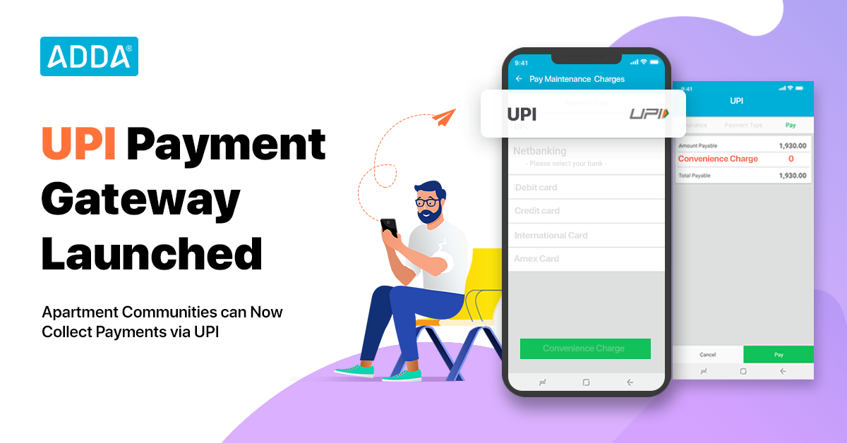 MC Members can collect Apartment Maintenance Fee via UPI from Residents