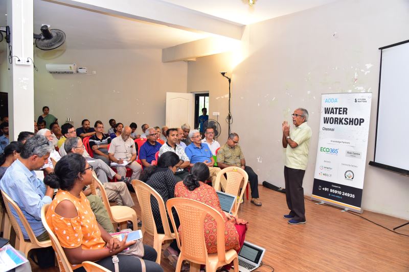 ADDA Water Management Workshop, Chennai, June 2019