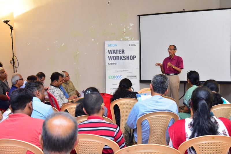 ADDA Water Management Workshop, Chennai, June 2019