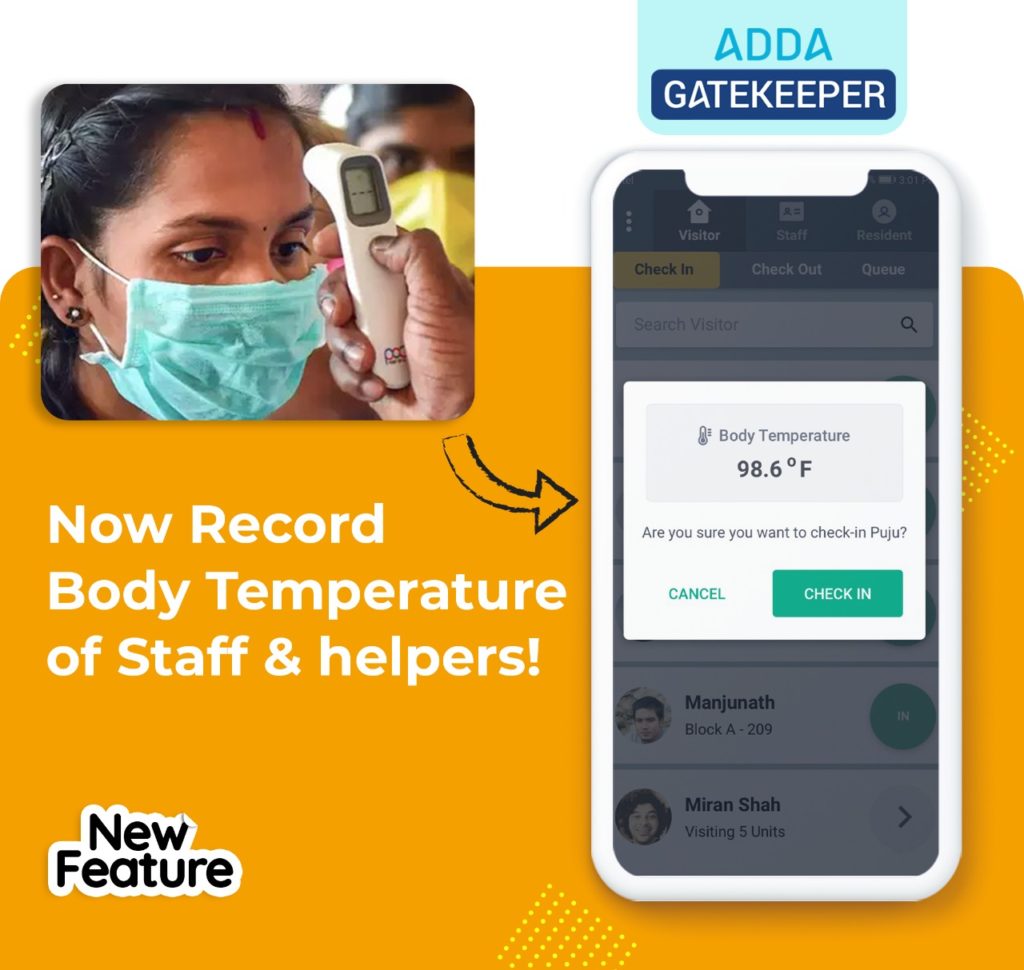Tracking temperature - Society Gate Management
