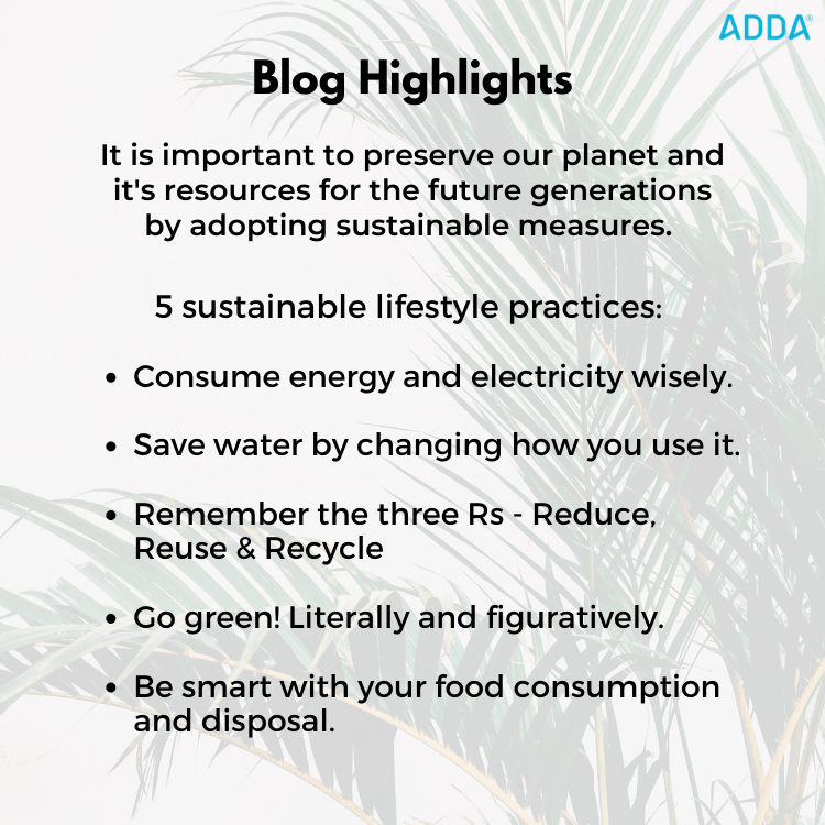 Sustainable Lifestyle Practices