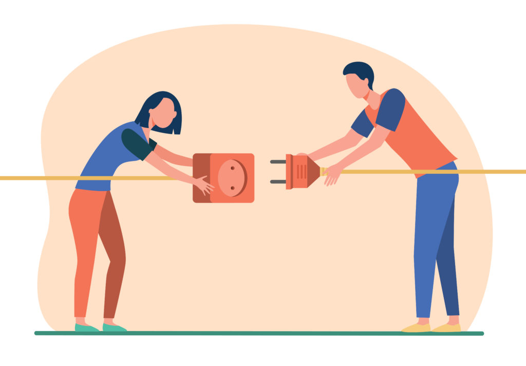 Electricity transfer in apartments 