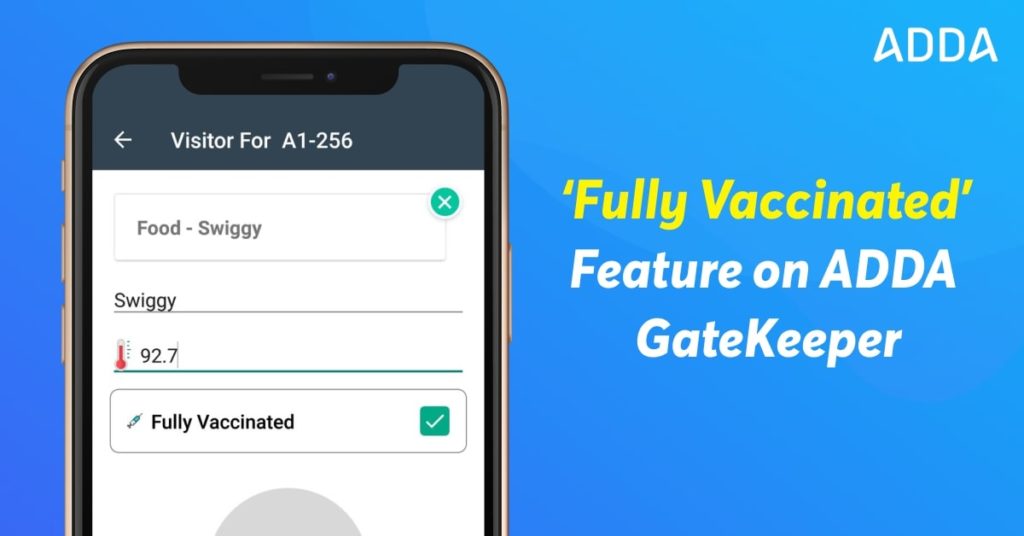 "Fully Vaccinated" Feature on ADDA GateKeeper