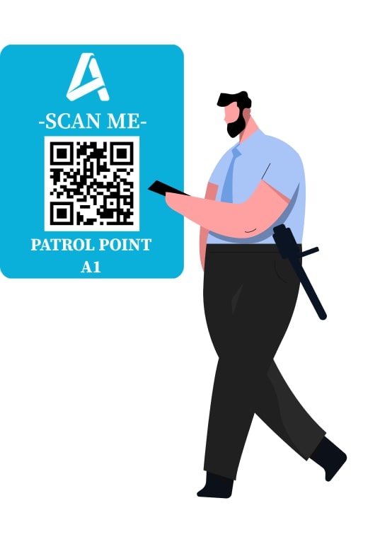 QR Code Guard Patrolling