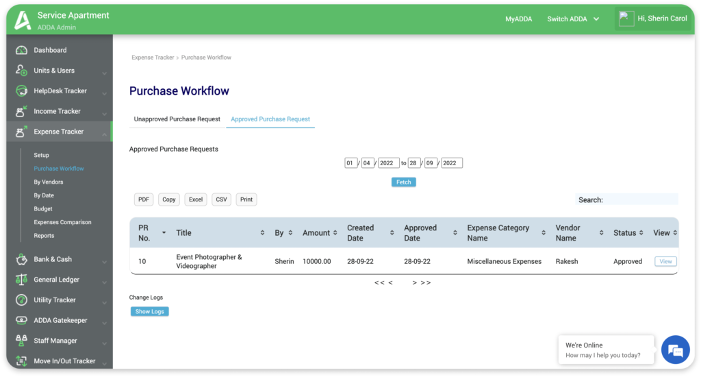 PurchaseWorkflow - Community Event