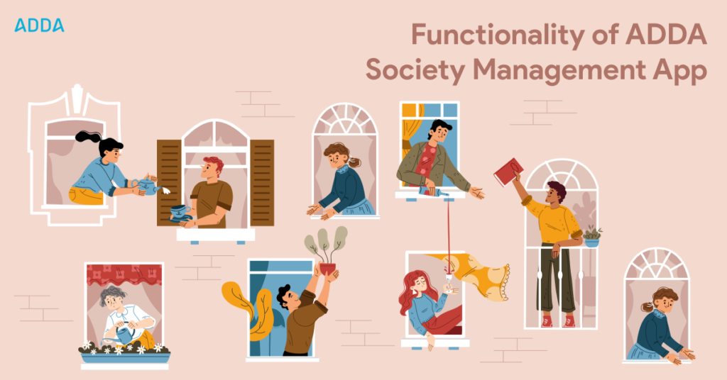 Functionality of ADDA Society management app