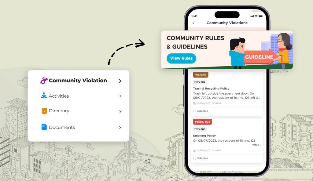 Community guidelines and Restrictions on the ERP portal.