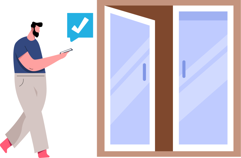 Access with a swipe