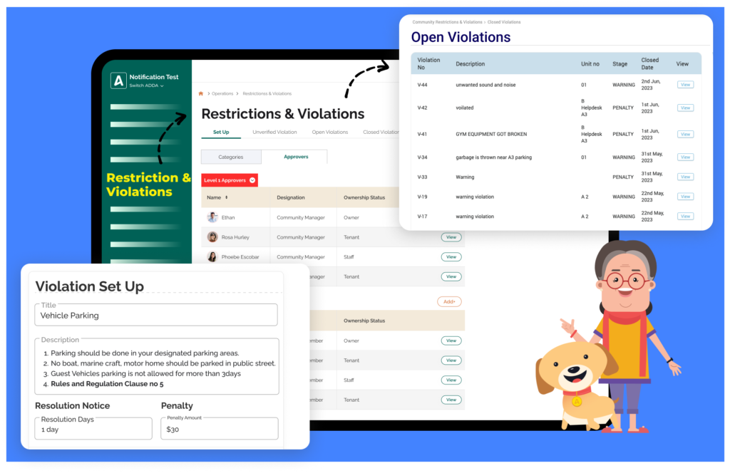 Community guidelines and Restrictions on the ERP portal.