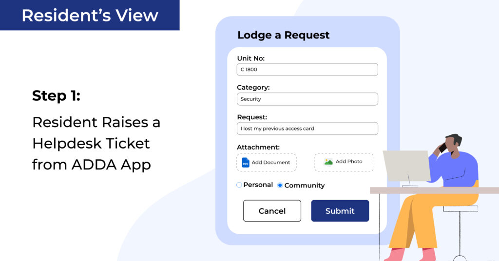 Lodge a request
