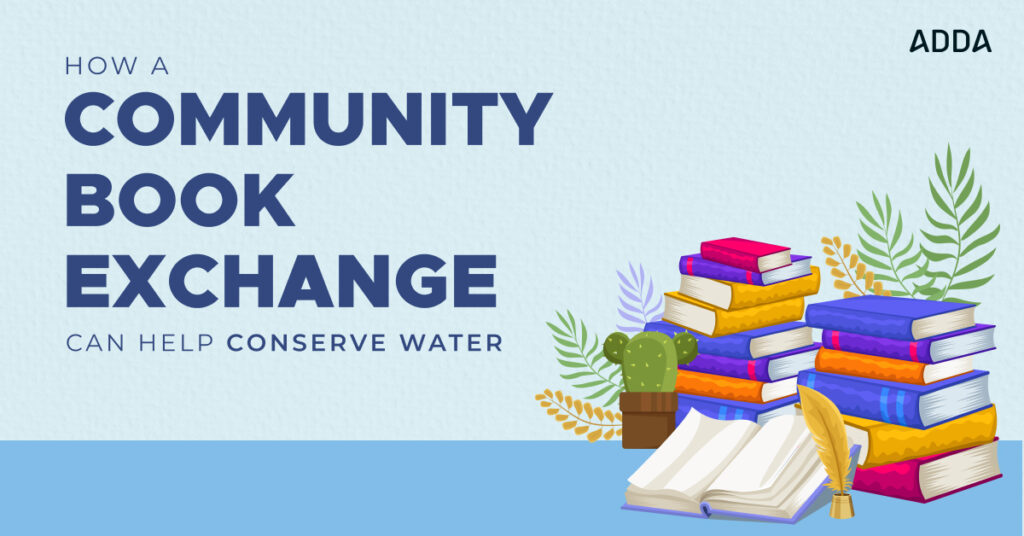 Community book Exchange to Save Water