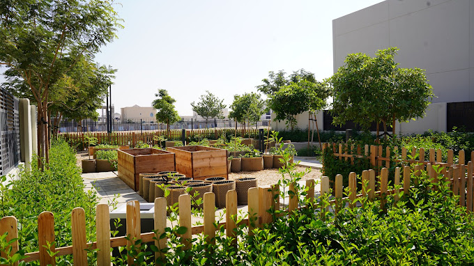 self-sustained community that grows its own vegetables