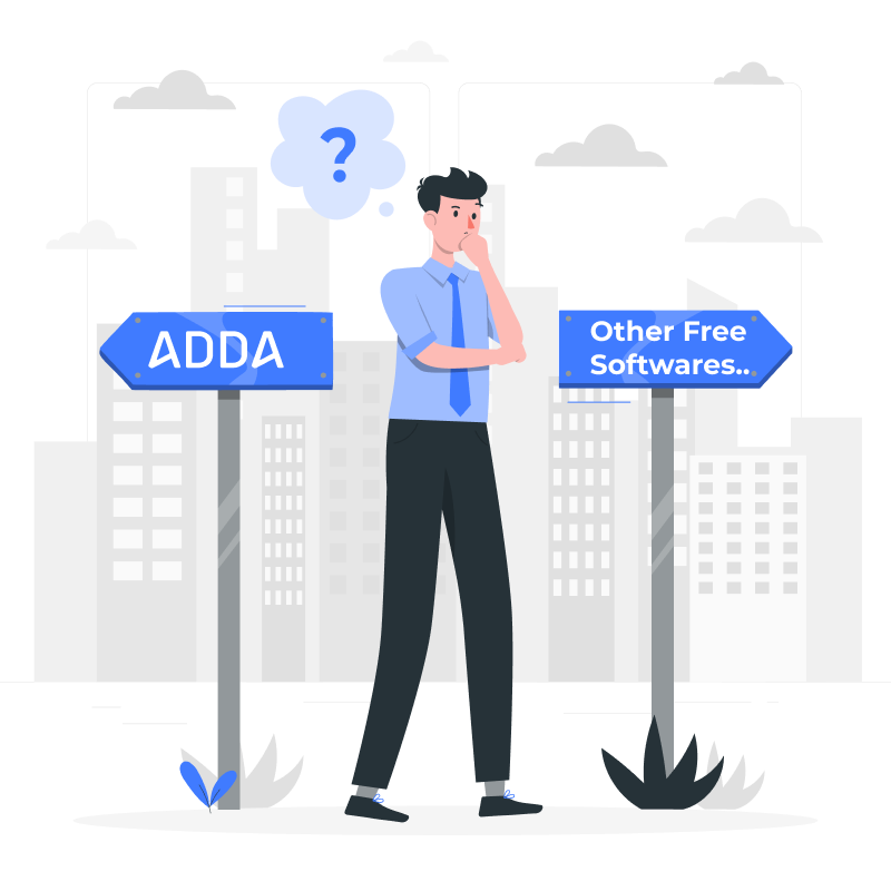 ADDA vs Free Softwares