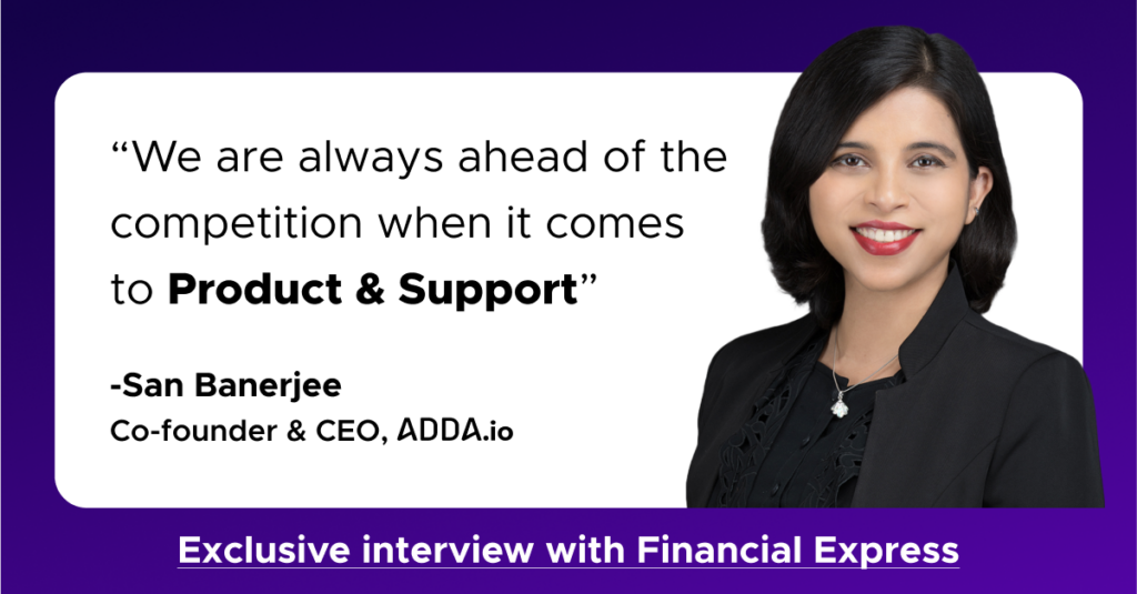 San's Interview in Financial Express