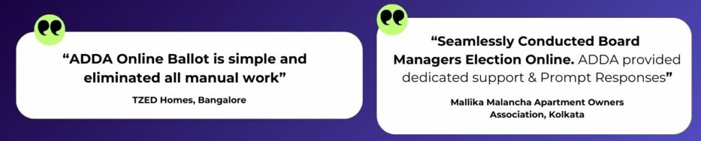 online ballot testimonial