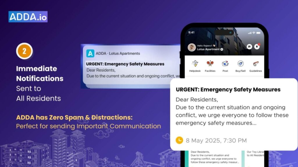 notification to ADDA App