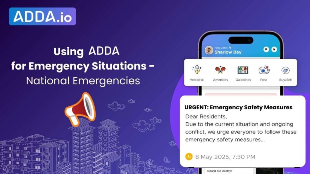 ADDA during emergency situations