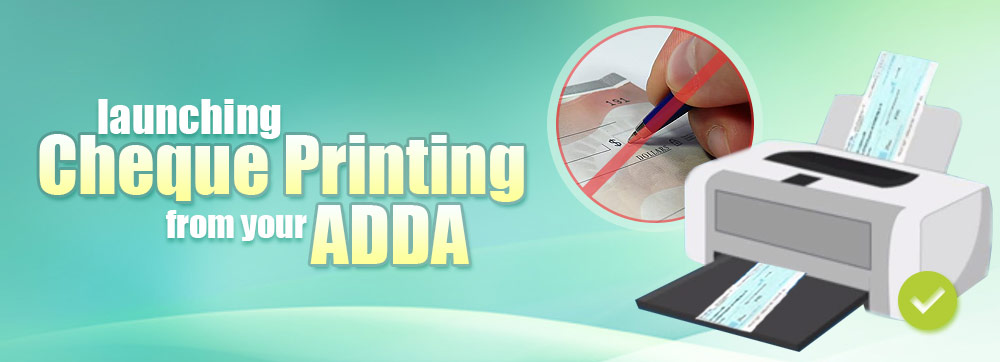 Now print cheques,upload scanned invoices via Housing Society Software